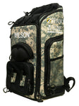 Wilson Platinum Digi Camo Fishing Backpack with Three Fishing Tackle Trays
